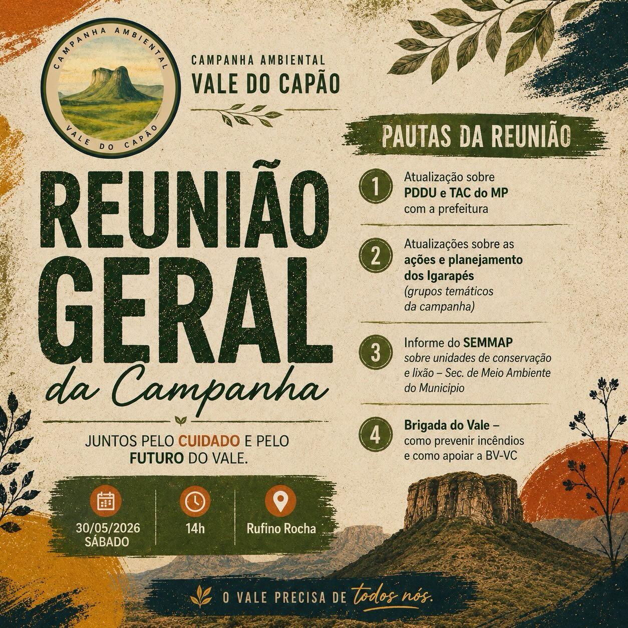 REUNIÃO GERAL DA CAMPANHA AMBIENTAL